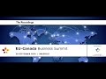 EU-Canada Business Summit – Introduction + Energy & Environment