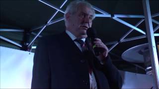Setkání Miloše Zemana s Laďôu Kerndlem a občany v Liberci