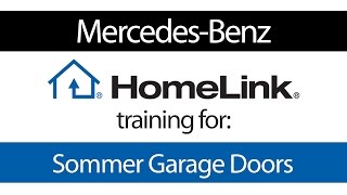 HomeLink Training for Sommer Door openers - Mercedes-Benz video poster
