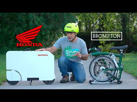 Honda Suitcase Scooter Vs. Brompton Folding Bicycle