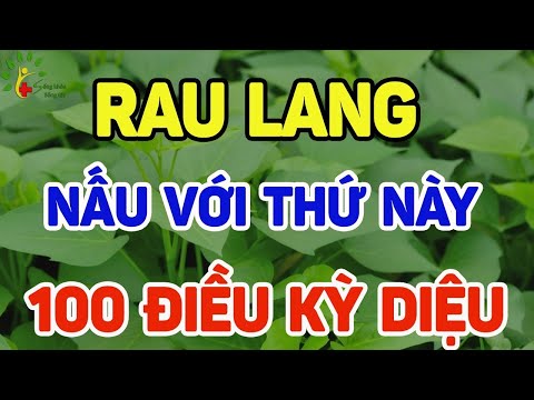 RAU LANG Nấu Với Thứ Này DIỆT SẠCH UNG THƯ, THANH LỌC GAN THẬN Càng Ăn Càng Sống Thọ 130 TUỔI - SKST