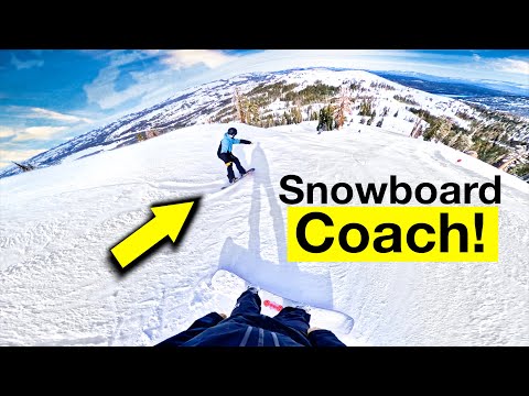 POV: First Carving Lesson at SUGAR BOWL in LAKE TAHOE!