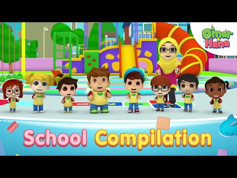 Omar & Hana at School | Islamic Series & Songs For Kids | Omar & Hana English