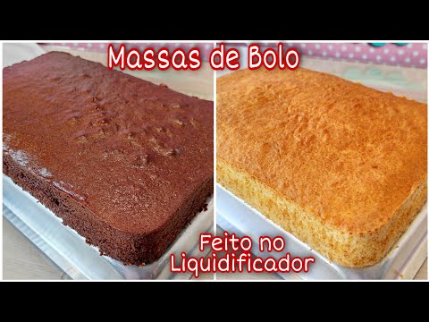 2 Sabores de Massas de Bolo Fofinha feita no Liquidificador para Bolos de Aniversário e Bolo de Pote