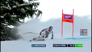 Lindsey Vonn wins downhil (Garmich 2017)