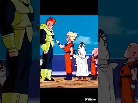 Goku le da la mano al Androide 16 #dragonball #dragonballz