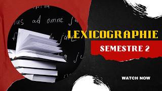 Lexicographie - Etudes Françaises