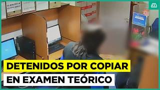 Buscaban obtener licencia de conducir con trampa:Dos sujetos sorprendidos copiando en examen teórico