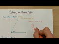 Solving for Missing Angles in Geometry
