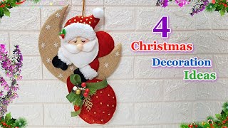 4 New Step By Step Budget Friendly Christmas Decoration idea   | DIY Christmas craft idea🎄