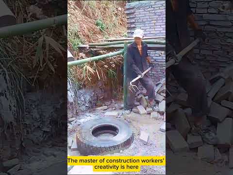 The master of construction workers' creativity is here #workers #build #job
