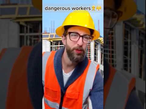 dangerous workers👷‍♂️😤2 #workers #work #danger #failure #job #construction #funny #adamrose