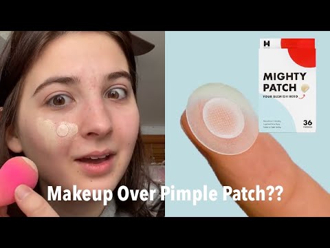Putting Makeup Over a Pimple Patch