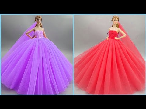 Cómo Hacer Ropa sin coser para Barbies. 👗 Vestidos para Muñecas