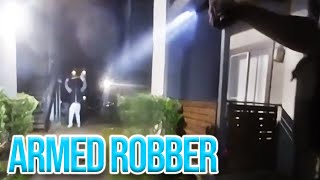 Cops Unload On Armed Robber