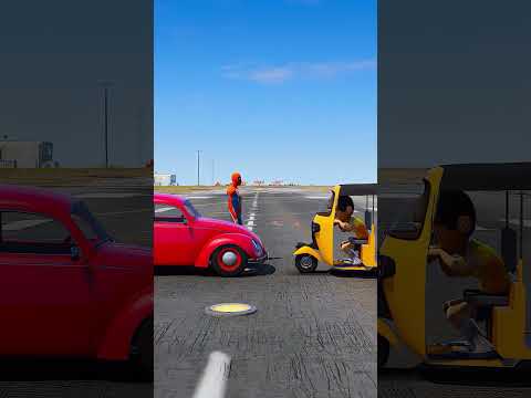 GTA V : SPIDER-MAN VS NOBITA MATCH, WHO IS RICHER 🤑 #shorts #gta5