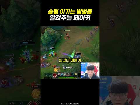 솔랭 이기는 방법을 알려주는 페이커