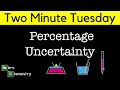 Understanding Percentage Uncertainty in Chemistry