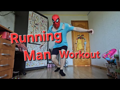 Running Man Workout With Spiderman Mask / Homemade / 2 Minutes Challenge