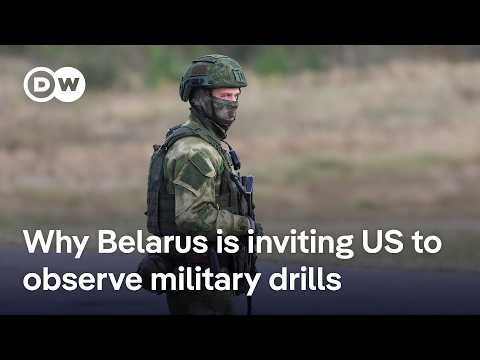 YouTube video thumbnail: Belarus Invites US to Observe Military Drills With Russia Under Kyiv's Nose