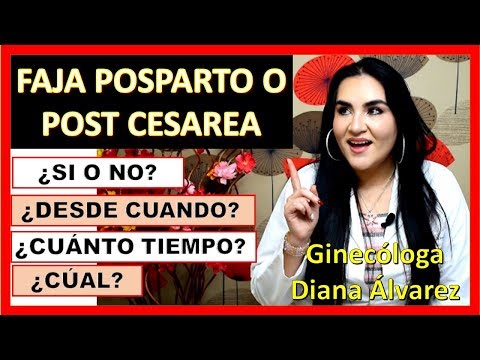 FAJAS POSTPARTO O CESAREA, POR GINECOLOGA DIANA ALVAREZ