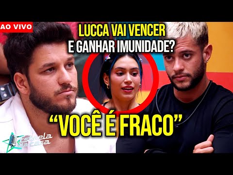 🔥 ESTRELA da CASA: UNNA VENCEU a PROVA e INDICOU LUCCA e NICK para o DUELO Ao Vivo