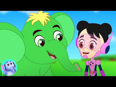 Ek Mota Hathi, एक मोटा हाथी, Nursery Rhymes and Baby Song in Hindi, Kids Animation Videos