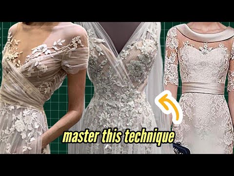 Master Hand Sewing Lace Appliqué with the Spaced Backstitch Technique – Easy Tutorial! × How to Sew