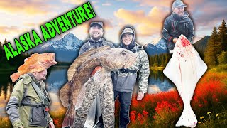 This Halibut Was STUPID Big Plus Monster Lingcod & HUGE Yelloweye - Alaska Self Guided Fishing