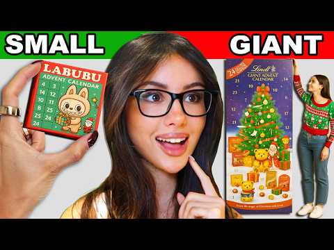 I Opened SMALL vs GIANT Advent Calendars
