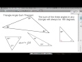 Exploring the Triangle Angle Sum Theorem