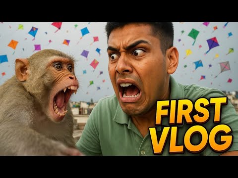#1 MONKEY ATTACK 😯| FIRST VLOG