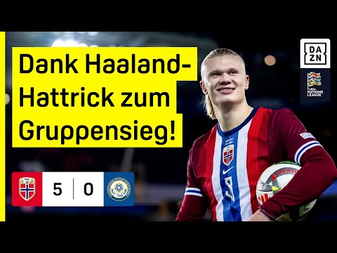 Hattrick-Maschine Haaland ist der Wahnsinn: Norwegen - Kasachstan | UEFA Nations League | DAZN