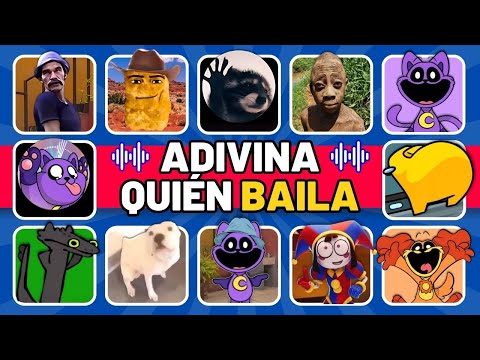 Adivina Quién Baila 🎶 ¿Quién baila mejor?💃Mapache Pedro🦝Guapo Poderoso👖CatNap💜Kissy Missy💖Toothless😺