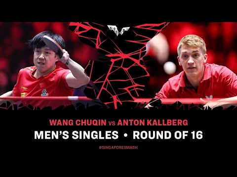 Wang Chuqin vs Anton Kallberg | MS R16 | Singapore Smash 2025