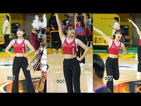 아이유가 치어리더 하는 청주 | 청주 KB스타즈 최홍라 치어리더 무한궤도 그대에게 | CheerLeader FanCAM 4K 60fps | 250201