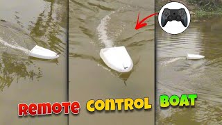 How to make boat | how to make remote control boat | how to make remote control boat with thermocol