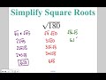 Simplifying Radical Expressions in Algebra