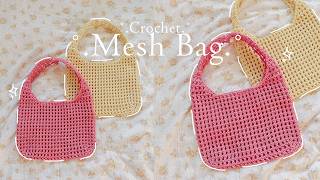 Crochet Mesh Bag⟡ Hướng dẫn móc túi xách lưới ô vuông ver 2026⟡ Vyvascrochet