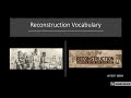 Reconstruction Era Knowledge Assessment