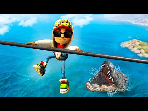 GTA 5 Jake From Subway Surfers Jumping Ragdolls [Funny Fails] #13