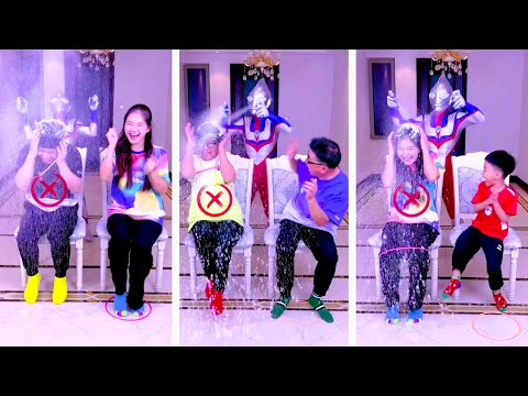 Family Games丨ring Toss Game Challenge, Thin People Are Blessed! #Partygames #Funnyfamily