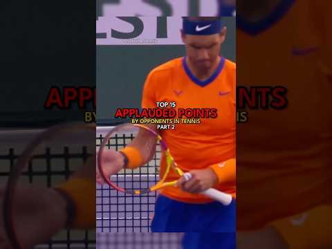 Top 15 Applauded Points in Tennis | Part 2