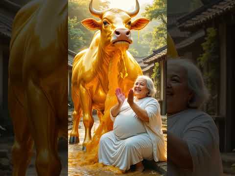 दादी के पास एक गाय थी लेकिन वह जूस नहीं देती थी😭🥤#juice #cow #mango #watermelon #aistory #sad