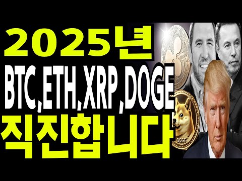 비트코인 도지코인 리플코인  🔥2025년까지  ETH,XRP,DOGE 직진이다🔥