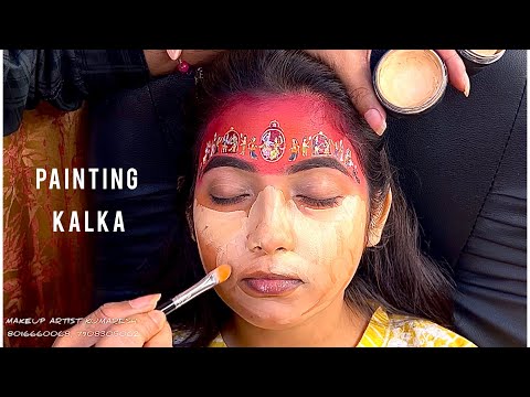 *PAINTING KOLKA #hdmakeup #airbrushmakeup #art #makeupartist #waterproofmakeup #bengalibridalmakeup