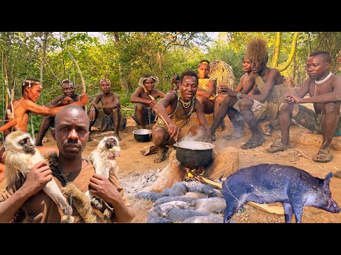 See How Hadzabe Catch and Cook Their Prey in the Wild | Wild Kitchen