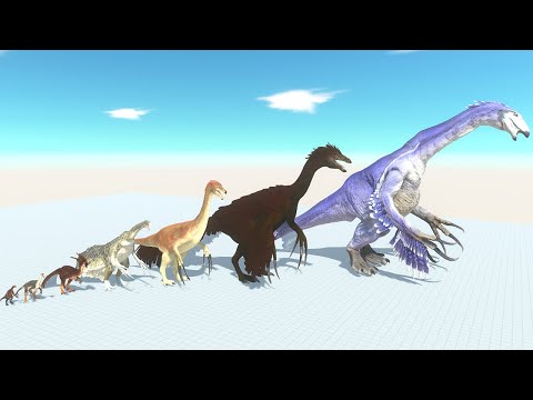 Therizinosaurus of Evolution vs ALL Dinosaurs Godzilla Jurassic World Evolved Dinosaur Movie Animals