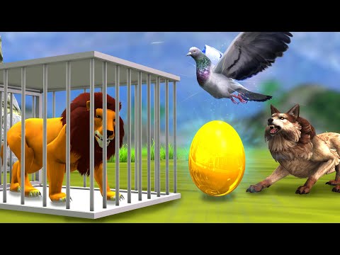 जादुई अंडा कबूतर और शेर GOLDEN EGG PIGEON and LION Story Jaadui Anda Kabutar aur Sher Ki Kahani