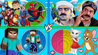 فلم ماين كرافت : كوكب منطاد الأبطال ضد توم وجيري ضد باب الحارة ضد الهيروبراين !!؟ 🔥😱